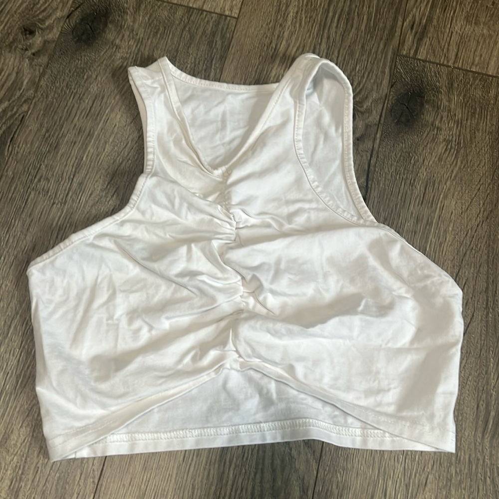 White crop top